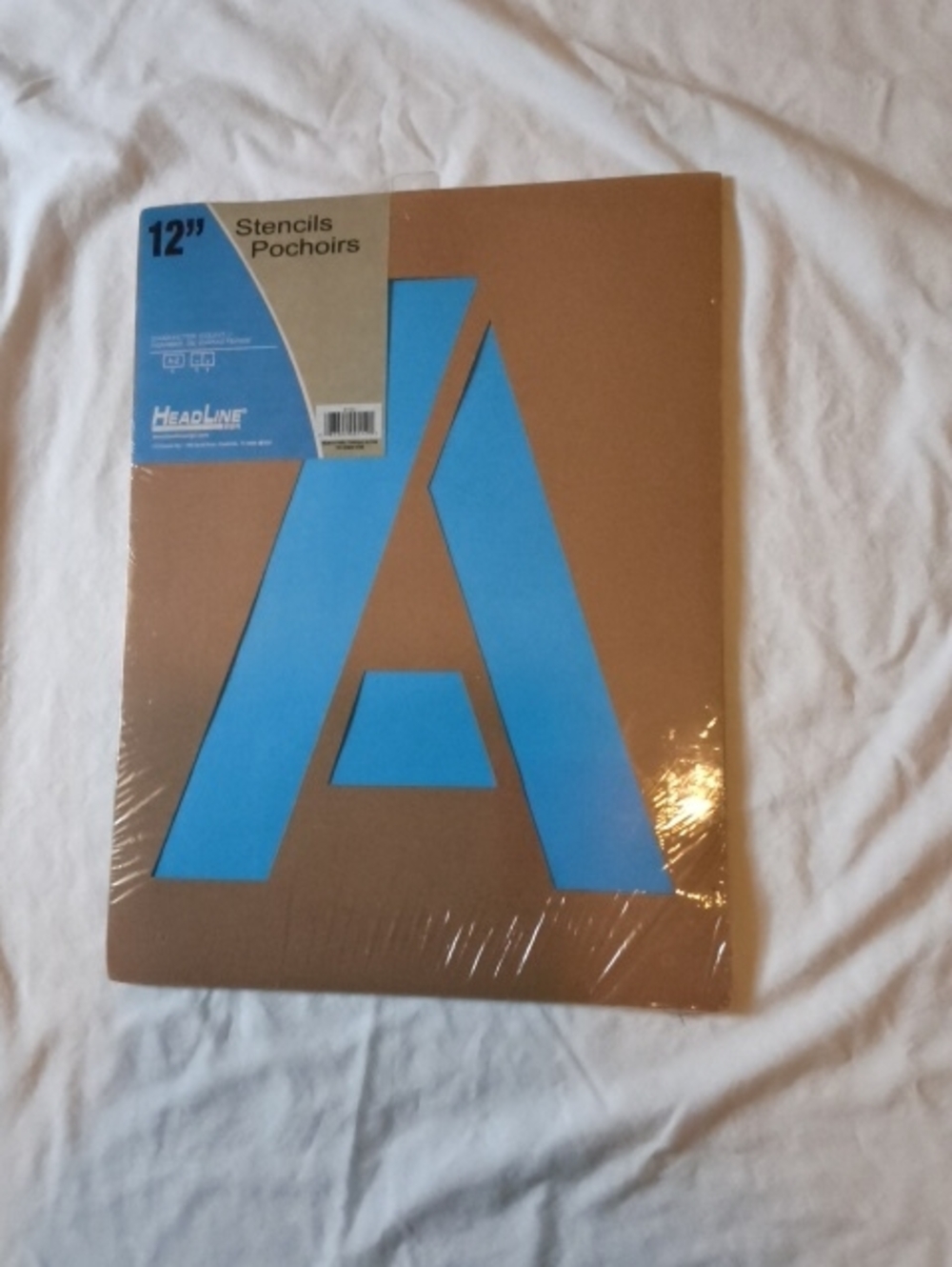 12" Inch Brrown Letter Stencil - A-Z